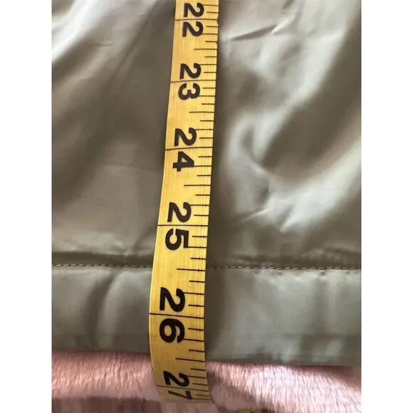 Free Country Women's Windbreaker Jacket 2XL Green Faux Fur Lined Hooded - Picture 13 of 13